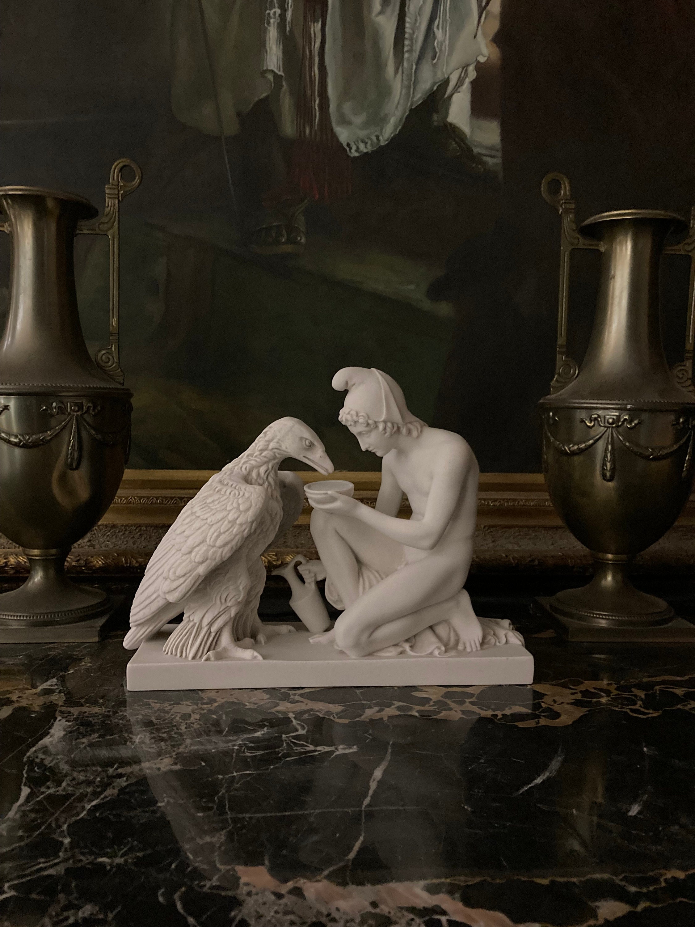 1924年以前マイセン『ジュピターに扮する鷲に乗るガニュメデス』 1924年以前マイセン『ジュピターに扮する鷲に乗るガニュメデス