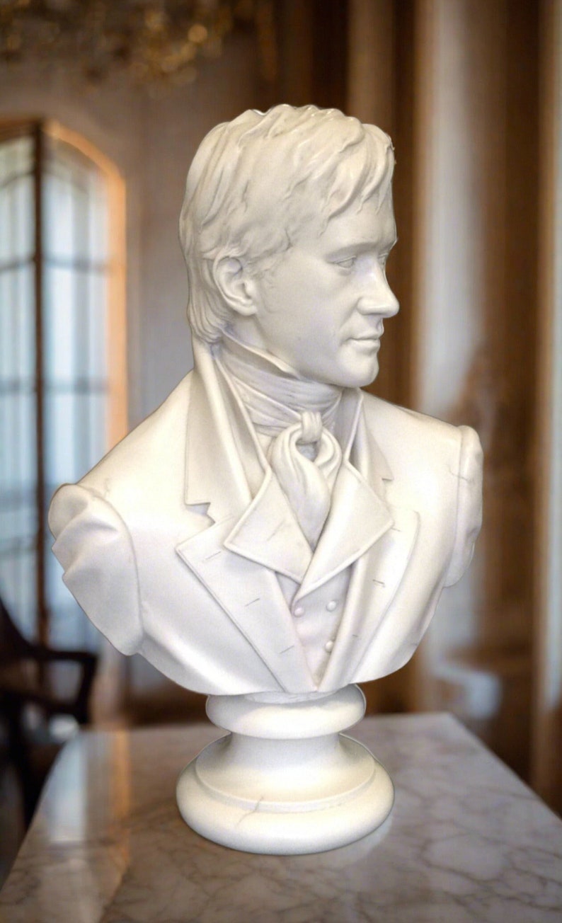 Busto in marmo di Mr. Darcy dal film Orgoglio e pregiudizio immagine 1