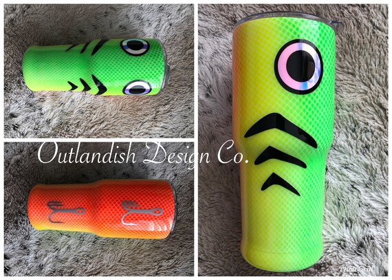 Download Free Fishing Lure Tumbler Fish Tumbler Gliws In The Dark Etsy SVG Cut Files