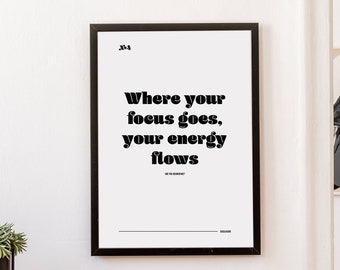 ENERGY | Disclosure Poster | Inspirational Song Lyrics Print | EDM Poster | Home Wall Decor | Housewarming Gift