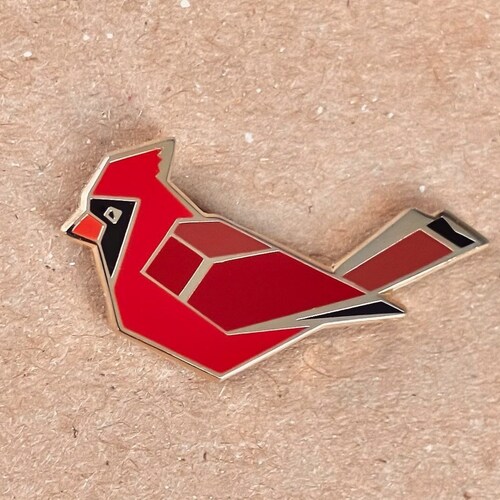 Cardinal Pin Etsy