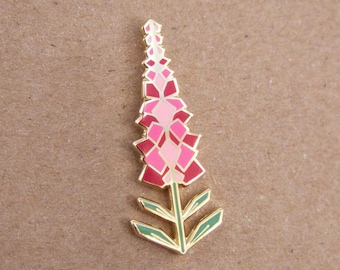 Flower Fireweed Enamel Pin • enamel pins, flower pin, cute pins, nature pin, wildflower pin, alaska pin, breast cancer, fireweed pin