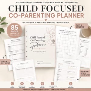Child Focused, Parenting Visitation Log | Co-Parenting Time Tracker, Court Prep (PDF)