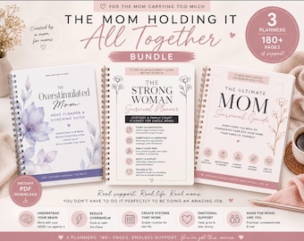 ADHS Mom Planer Bundle | Overwhelmed Mom Toolkit (Instant PDF Download)