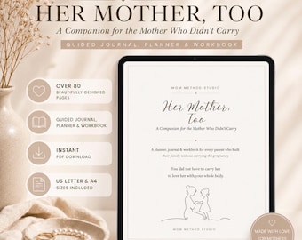 Her Mother, Too | Adoption & Surrogacy Journal | Non-Gestational Mother Planner | Memory Book | 83-Page Printable PDF
