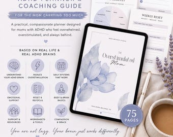 ADHS Mom Planer | Overstimulated Mom Workbook, Täglicher Rücksetz-Anleitung (Digitaler Download)