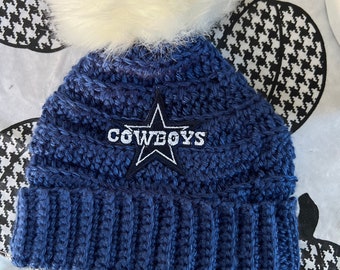 dallas cowboys newborn beanie