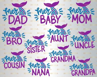 Download Mermaid Mom Svg Etsy