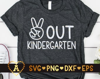 Download Peace Out Kindergarten Svg Etsy