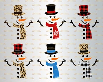 Snowman Svg Etsy