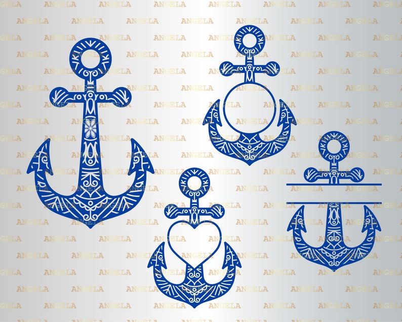 Download Nautical Bundle Svg Anchor Mandala Svg Zentangle Seashell ...