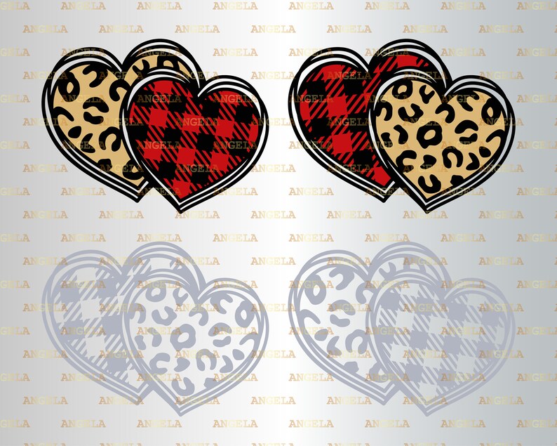Download Valentine S Day Svg Valentine Svg Love Silhouette Png Eps Dxf Vinyl Decal Digital Cut Files Hand Drawn Heart Svg Xoxo Svg Leopard Heart Clip Art Art Collectibles