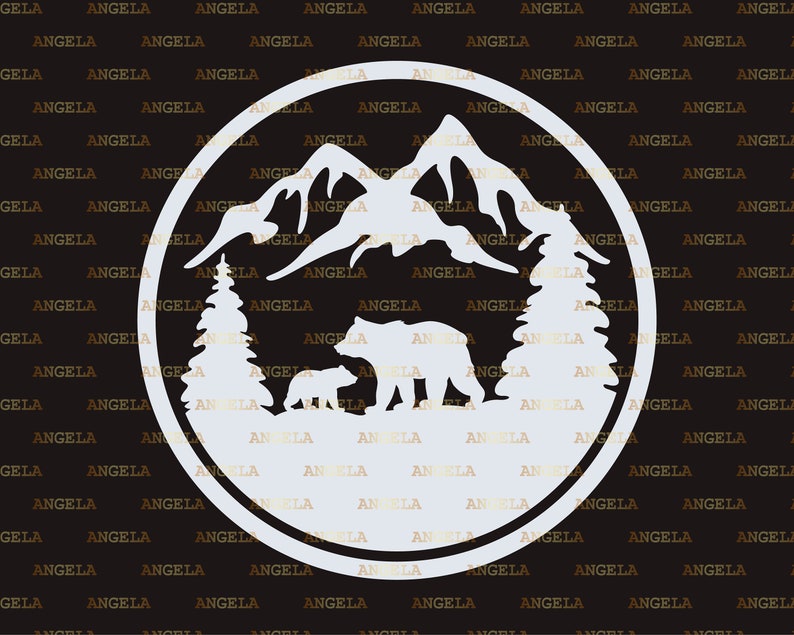 Free Free 130 Mountain Range Bear Svg SVG PNG EPS DXF File