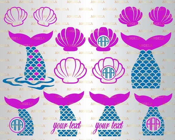 Download Mermaid Svg Mermaid Tail Svg Mermaid Scales Girls Circle Etsy