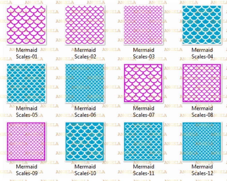 Free Free 342 Individual Mermaid Scales Svg SVG PNG EPS DXF File
