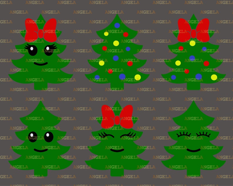 Christmas Tree SVG Christmas SVG Winter Clipart Christmas | Etsy