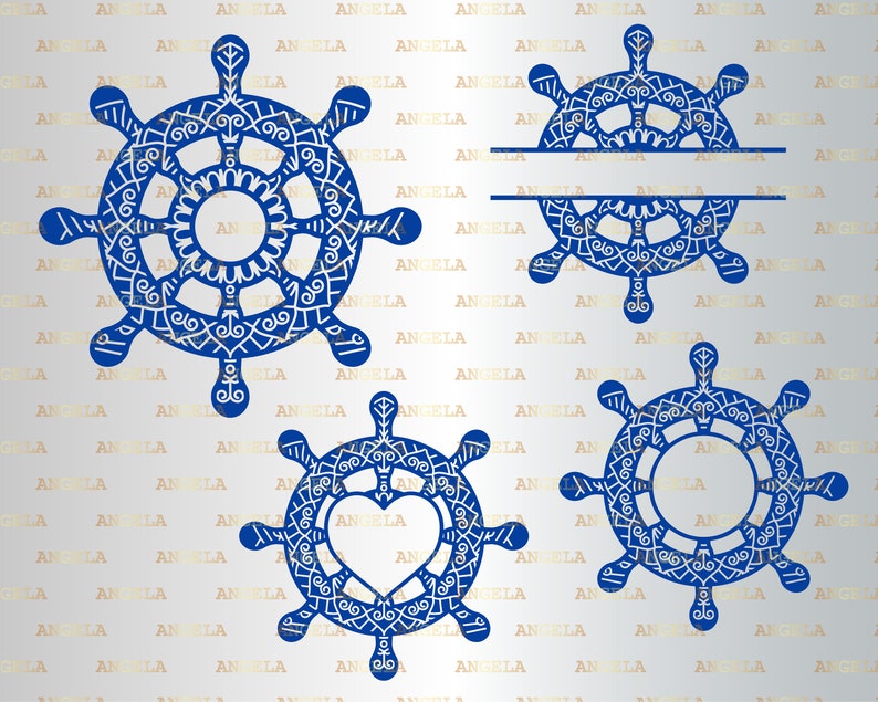 Download Nautical Mandala Svg For Silhouette Layered Svg Cut File