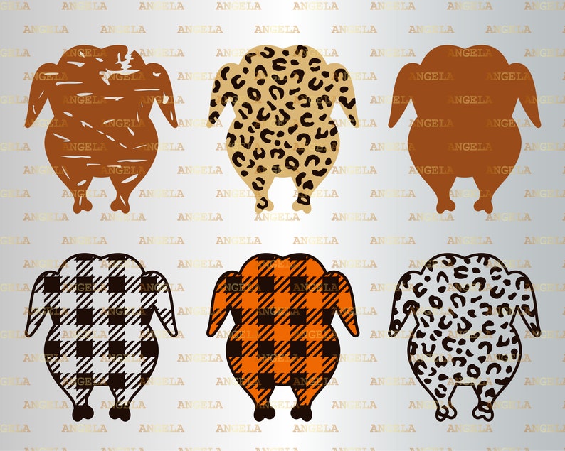 Download Turkey SVG Bundle Thanksgiving Svg Buffalo Plaid Turkey | Etsy