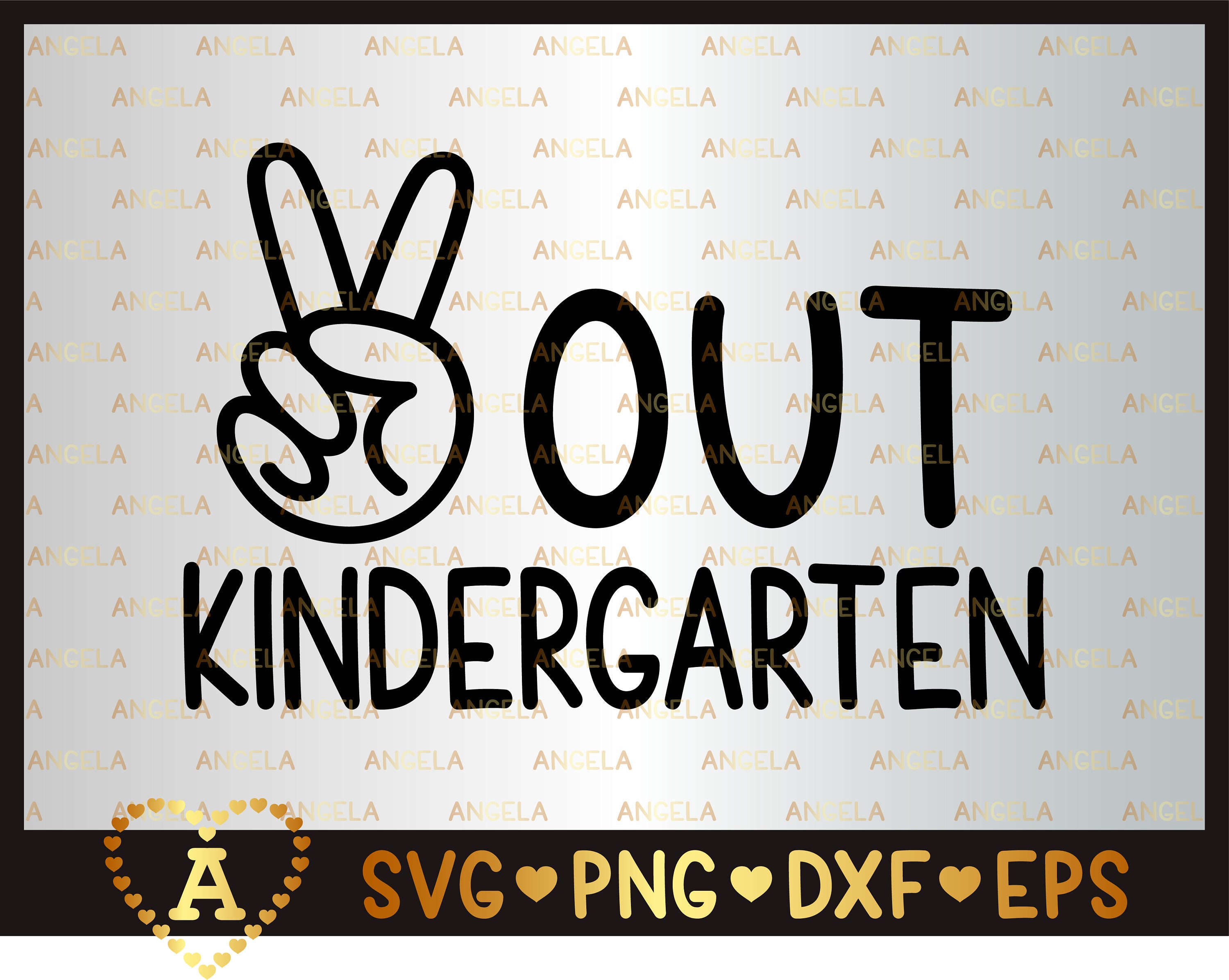 Download Peace Out Kindergarten Svg Kindergarten Svg Last Day of | Etsy