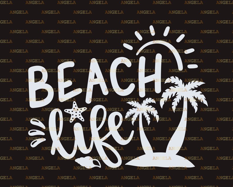 Download Beach Life SVG Summer Holidays Svg Sun Svg Palm tree decor ...