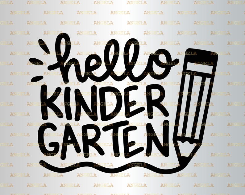 Download Hello Kindergarten SVG Back To School SVG First Day Of | Etsy