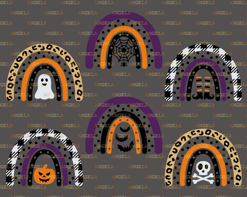 Download Halloween Rainbow Svg Jack O Lantern Rainbow Svg Leopard ...