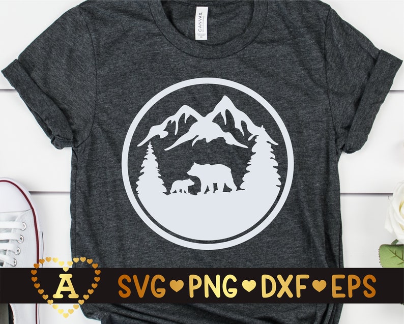 Free Free 248 Silhouette Bear Mountain Svg SVG PNG EPS DXF File