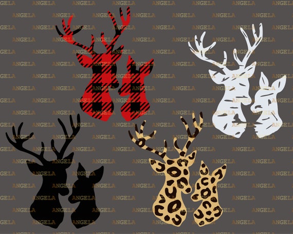 Download Clip Art Art Collectibles Reindeer Deer Svg Buck Hunting Silhouette Png Eps Dxf Vinyl Decal Digital Cut Files Deer Family Svg Deer Head Svg Animal Stag And Doe