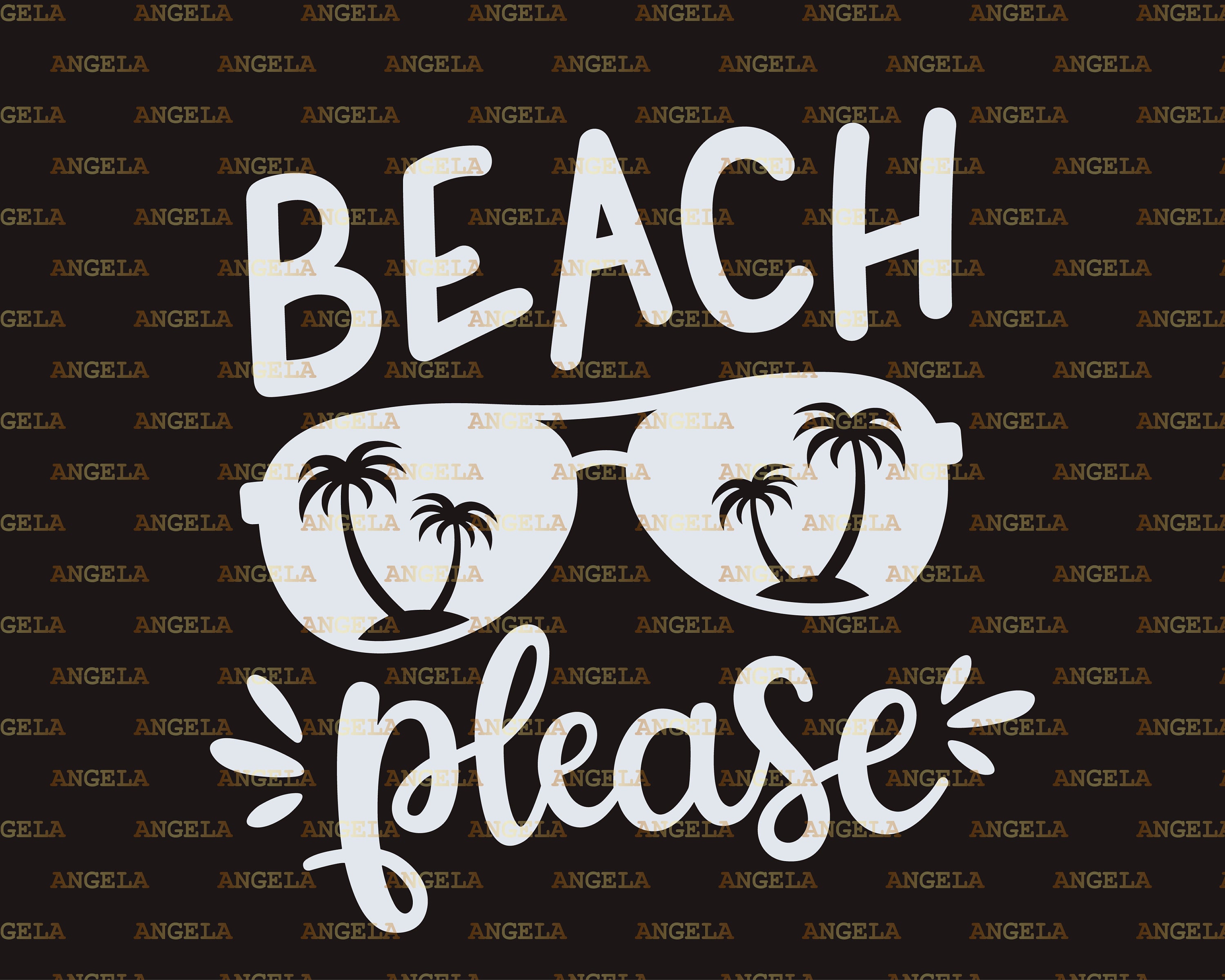 Download Beach Please SVG Beach Svg Sunglasses Palm Tree SVG | Etsy