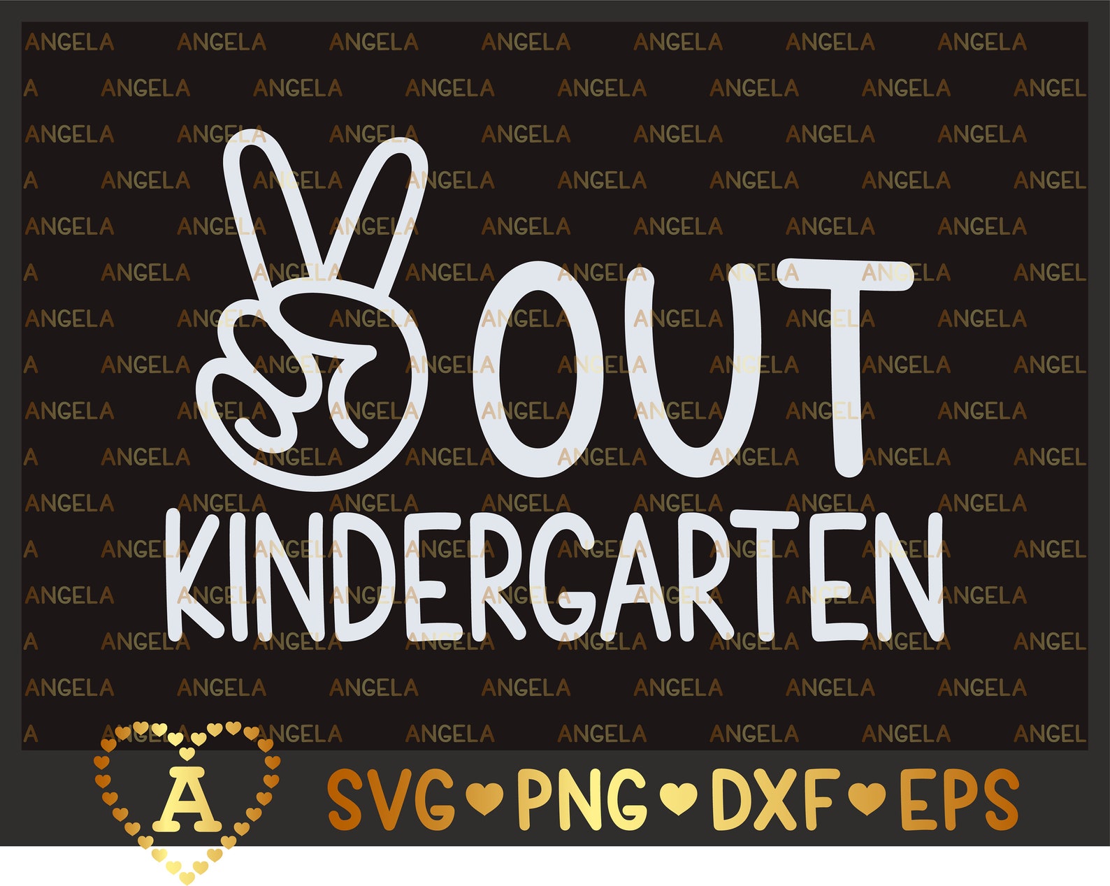 Free Free 335 Kindergarten Graduation Svg Peace Out Kindergarten SVG PNG EPS DXF File