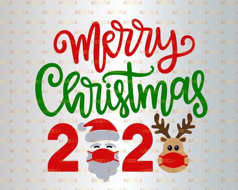 Download Merry Christmas 2020 Svg Quarantine Svg Santa Hat Svg | Etsy