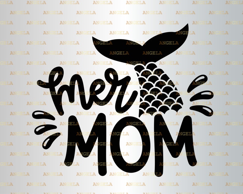 Clip Art Mer Mom Svg Mermaid Scales Mermaid Svg Sea Silhouette Png Eps Dxf Vinyl Decal Digital Cut File Mermom Mermaid Tail Svg Mermaid Mom Svg Art Collectibles