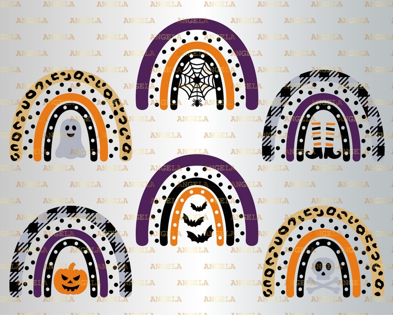 Download Halloween Rainbow Svg Jack O Lantern Rainbow Svg Leopard ...