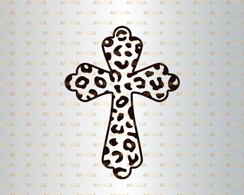 Download Leopard Cross SVG Cross Svg Cheetah Print Cross Bundle | Etsy