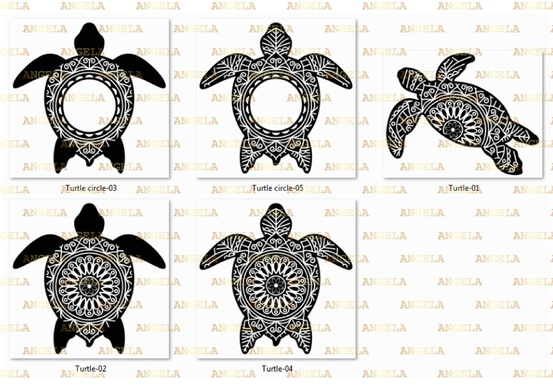 Download Sea Turtle SVG Turtle Mandala Svg Zentangle svg Tortoise ...