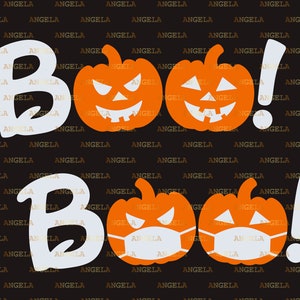 Clip Art Art Collectibles Halloween Svg Boo Svg Pumpkin Svg Boy Ghost Girl Ghost Ghost Svg Jack O Lantern Silhouette Png Eps Dxf Vinyl Decal Digital Cut Files