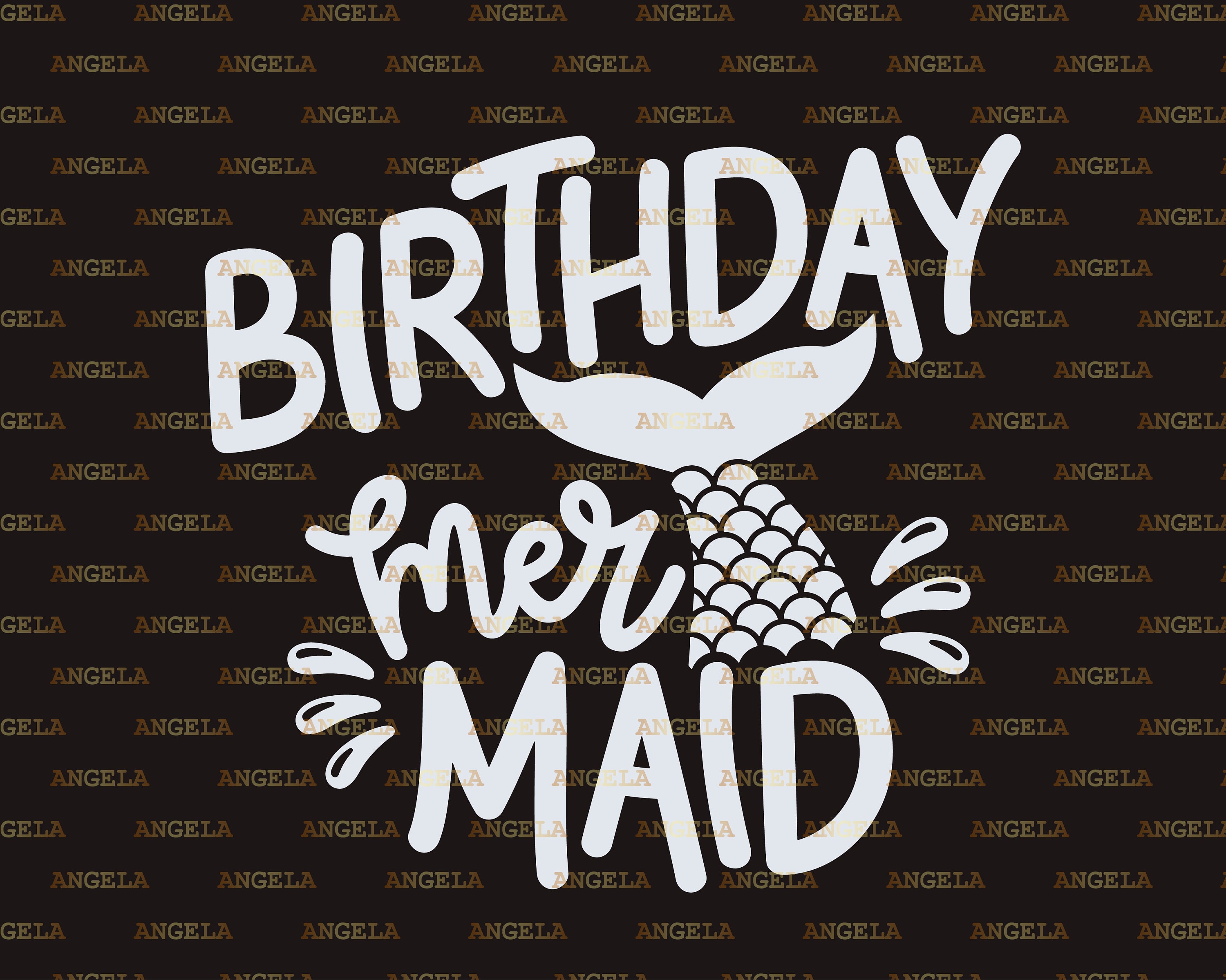 Birthday Mermaid Svg Mermaid SVG Mermaid tail Mermaid | Etsy