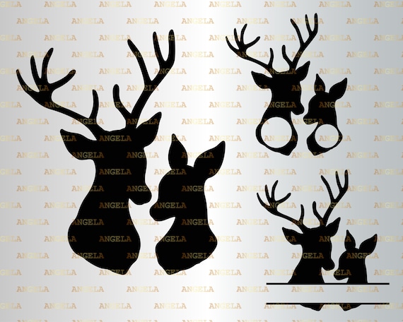 Download Deer Svg Deer Head Svg Deer Family Svg Reindeer Animal Etsy