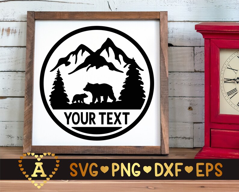 Free Free 266 Silhouette Bear Mountain Svg SVG PNG EPS DXF File