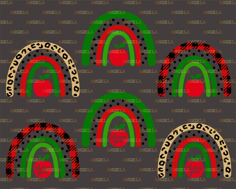 Download Clip Art Nursery Decor Teacher Rainbow Svg Leopard Rainbow Svg Apple Svg New Baby Silhouette Png Eps Dxf Vinyl Decal Digital Cut Files Thank You Art Collectibles