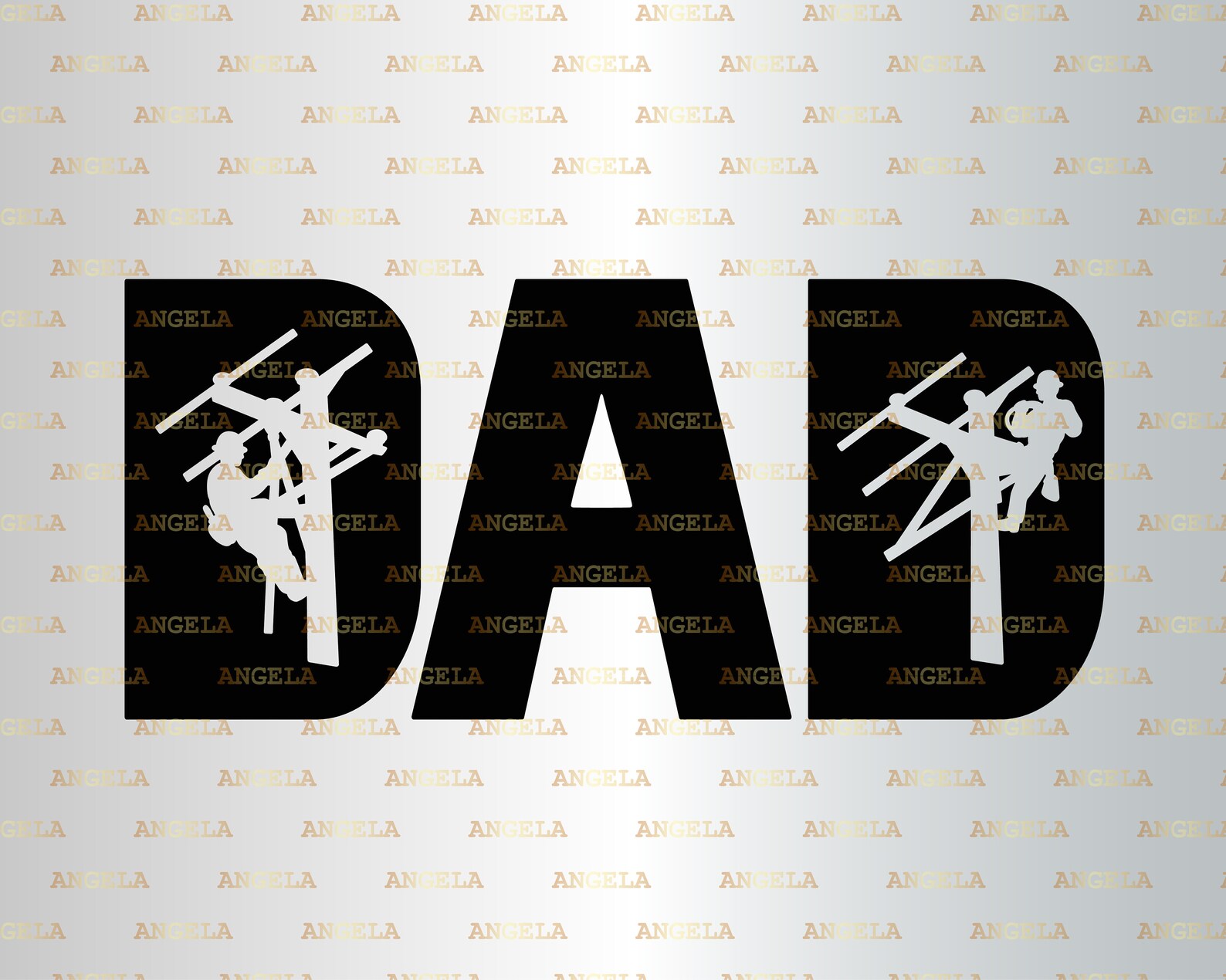 Download Dad SVG Lineman Svg Electrician Svg Lineworker Voltage | Etsy