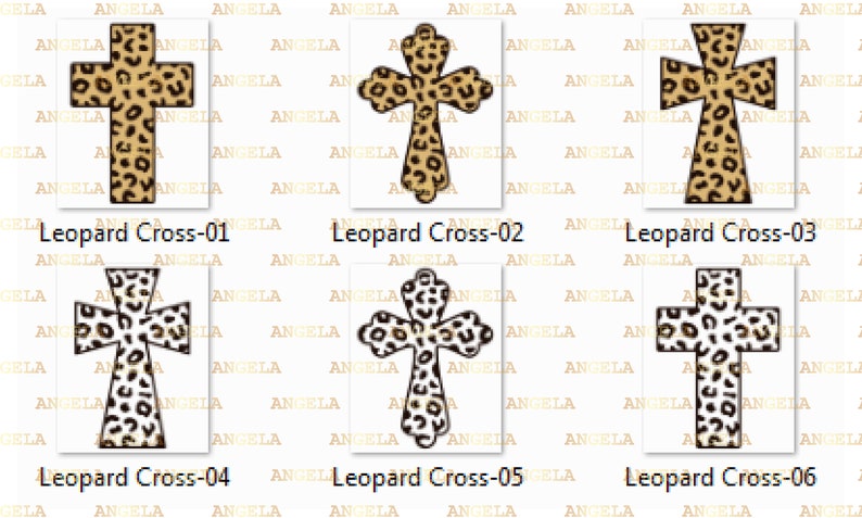 Download Leopard Cross SVG Cross Svg Cheetah Print Cross Bundle | Etsy