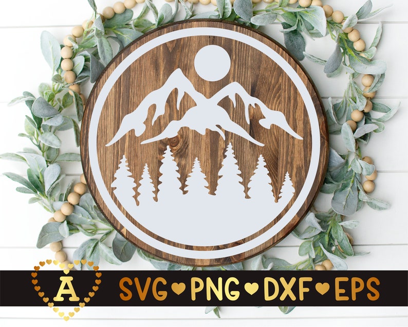 Free Free 271 Silhouette Mountain Scene Svg SVG PNG EPS DXF File