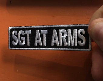 Sgt At Arms Embroidered Patch