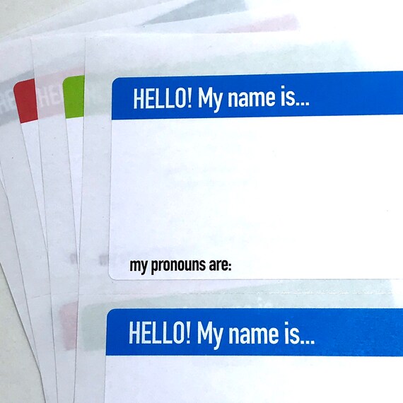 Custom Color Blank Name s With Pronoun Prompts 50 Etsy Ireland