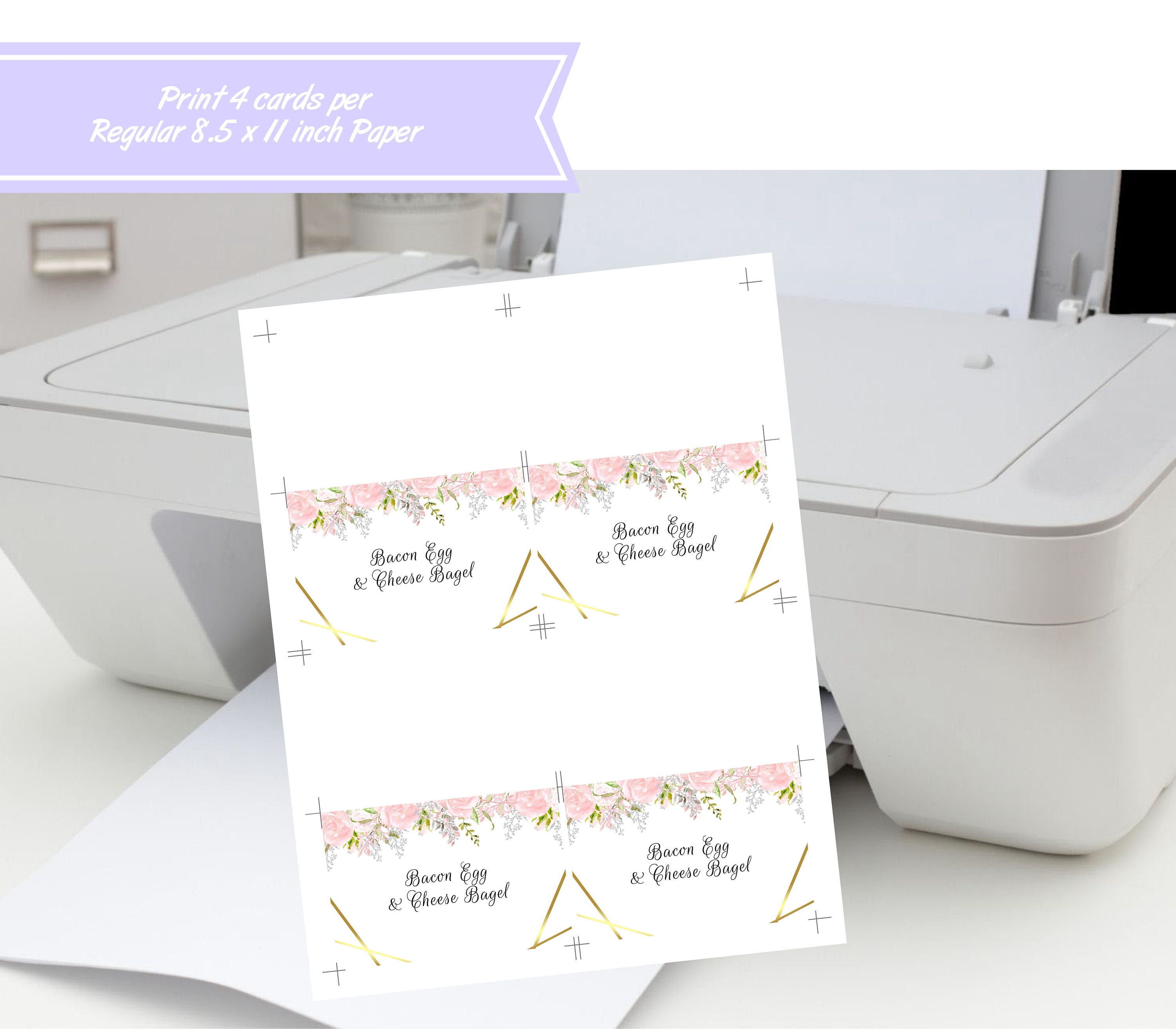 Editable Menu Template Set Includes Edit &amp; Print Food Menu - Etsy