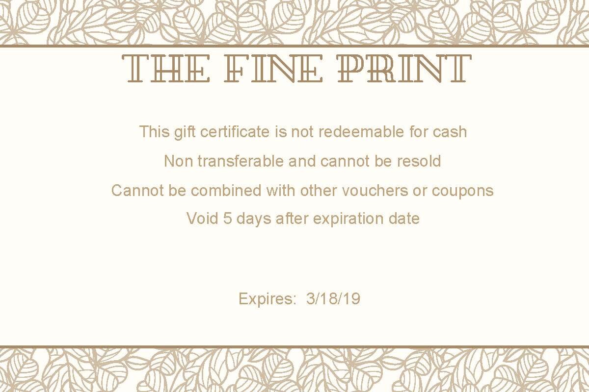 Gift Certificate Printable Gift Certificate Template Digital Instant Gift Certificate Printable Gift Certificate Template Digital Instant