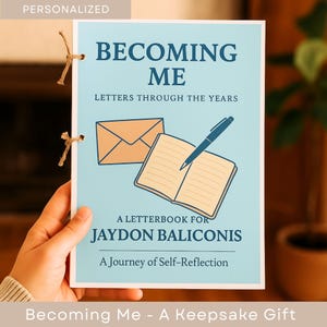 Cartas de regalo de recuerdo para mi yo futuro. Diario de crecimiento. Plantillas guiadas sobre autorreflexión y establecimiento de metas. Descarga digital en PDF. Recuerdo.