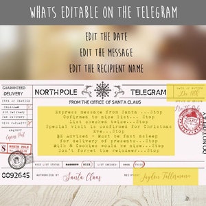 North Pole Telegram From the North Pole Santas Nice List Confirmation