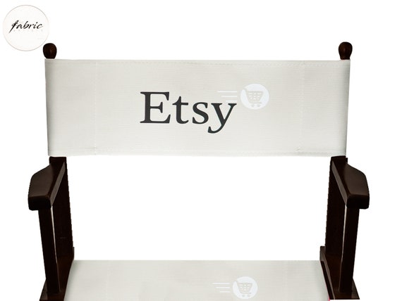 Personalized Ivory Director Chair Covers Replacement Canvas for